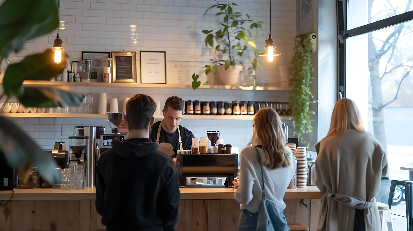 Client interaction at service counter — free download from Dotvec