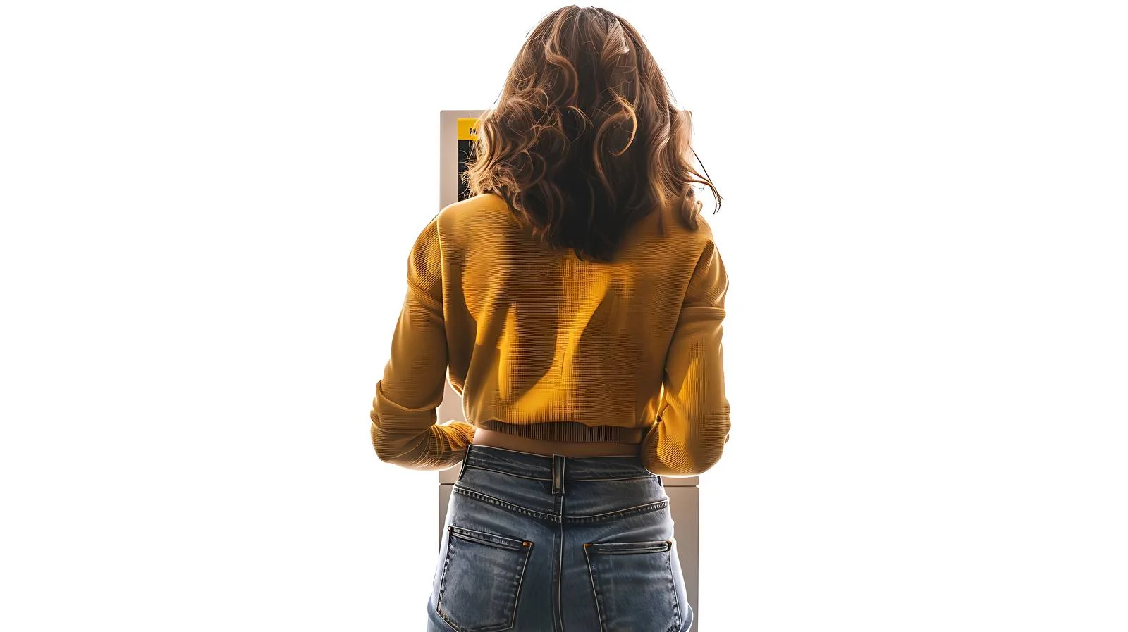 Woman at ATM Machine — free download from Dotvec
