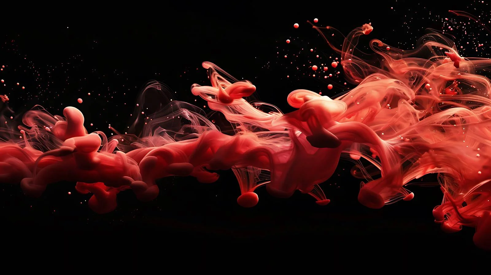 Vibrant Red Ink Splash Photography — free download from Dotvec