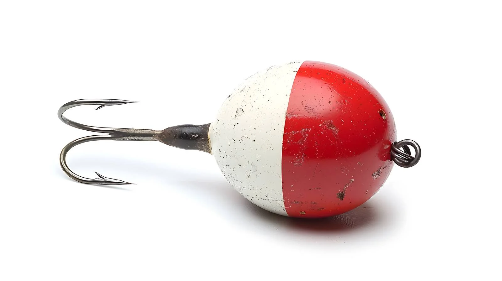 Vibrant Red White Fishing Bobber Isolated — free download from Dotvec