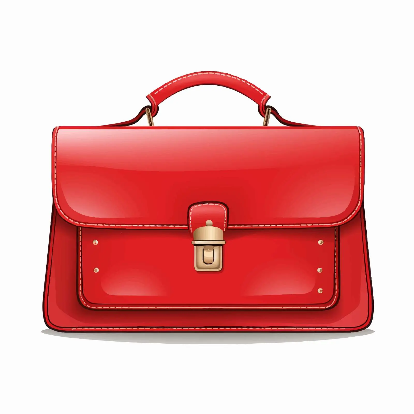 Red Bag Vector Illustration on White Background — free download from Dotvec