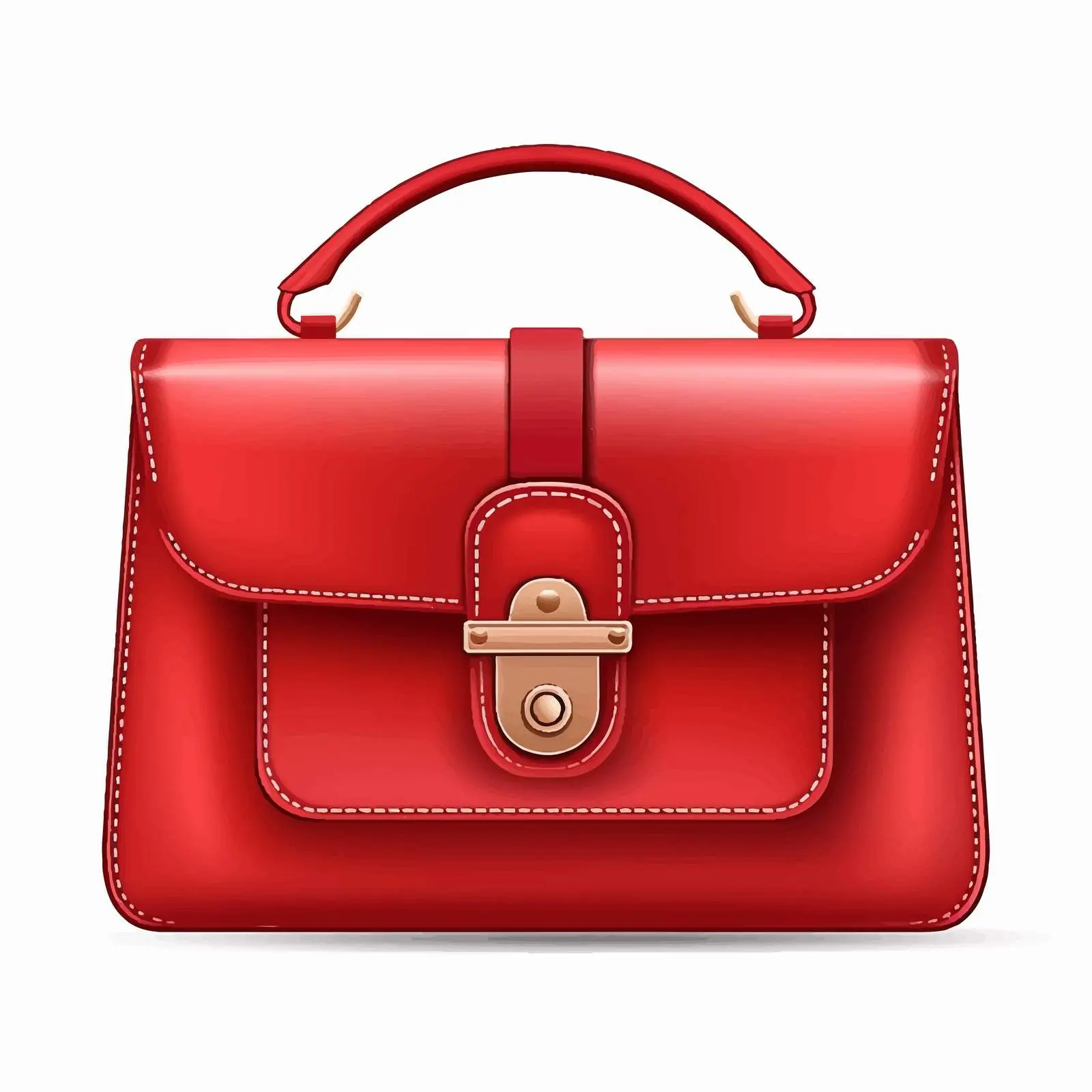 Red Bag Vector Illustration on White Background — free download from Dotvec