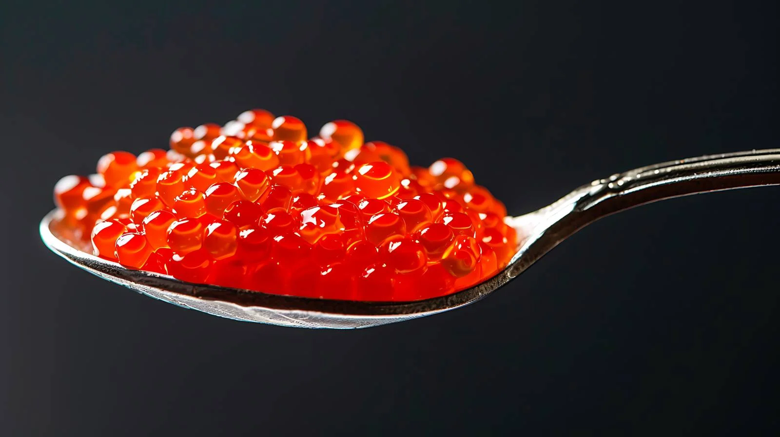 Exquisite Red Caviar Spoon and Bowl — free download from Dotvec