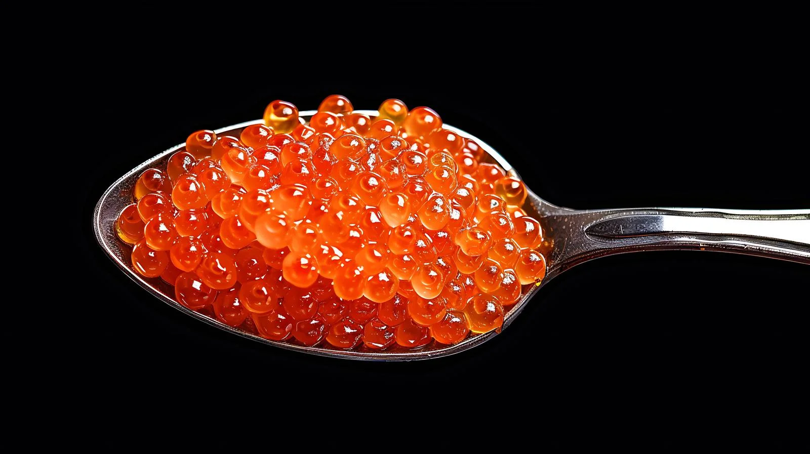 Exquisite Red Caviar Spoon Presentation — free download from Dotvec