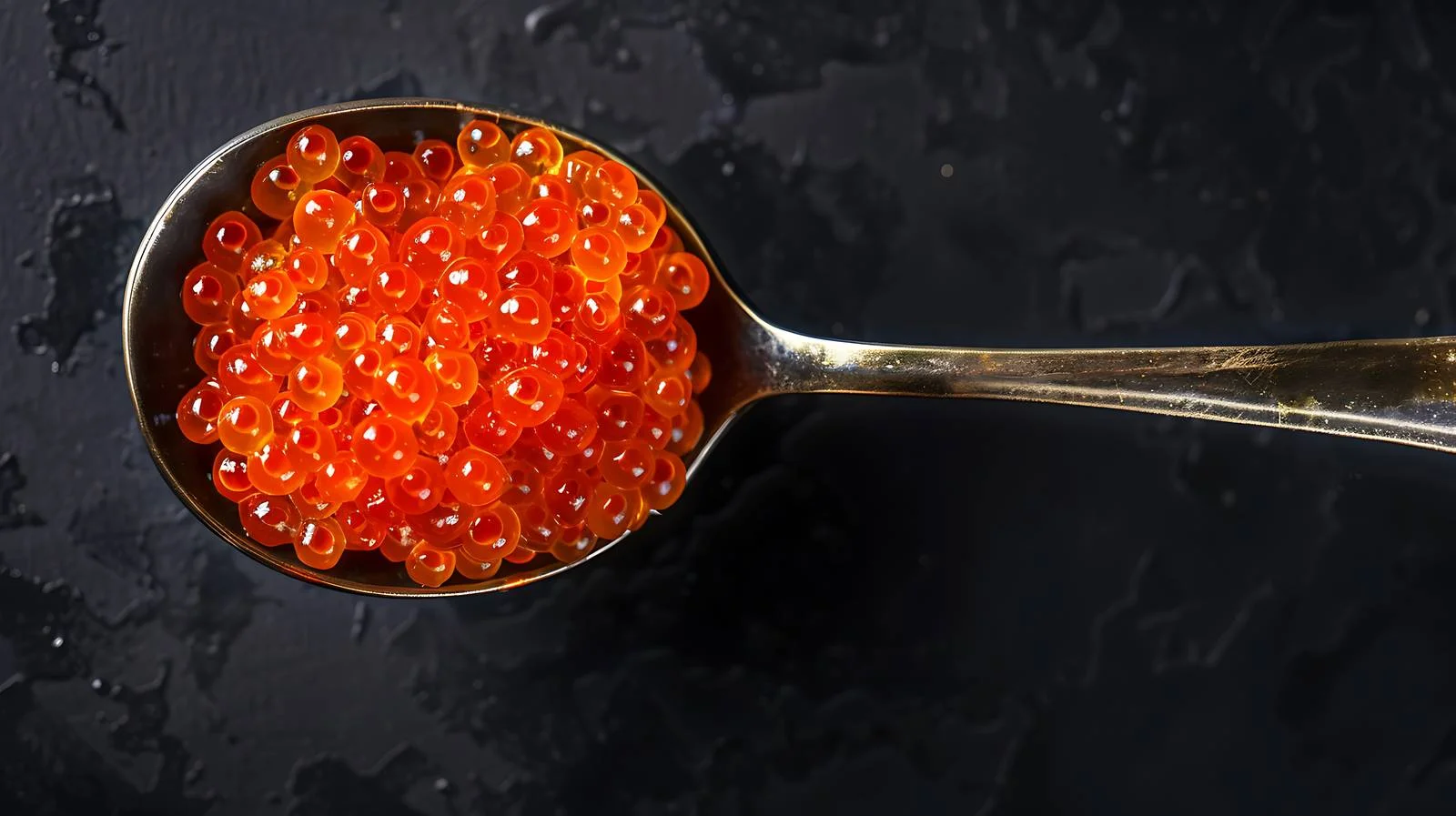 Exquisite Red Caviar Presentations on Black — free download from Dotvec