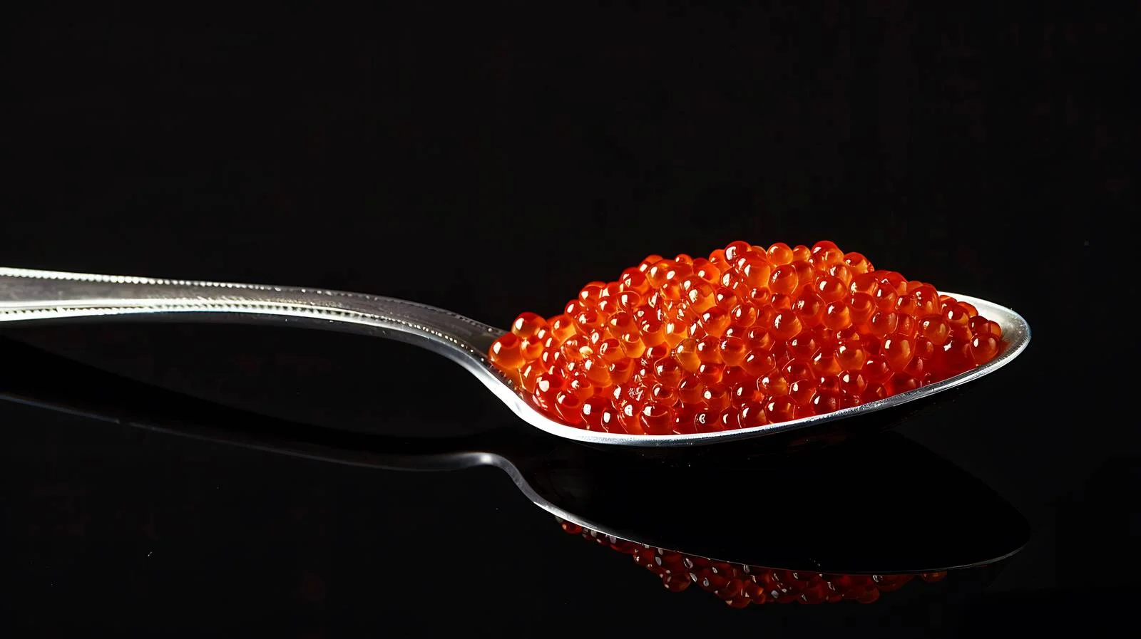 Luxurious Red Caviar Spoon and Bowl — free download from Dotvec