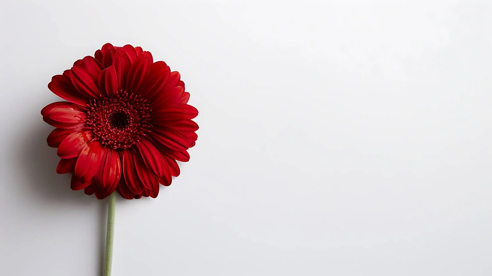 Vivid Red Daisy Flower on White Background — free download from Dotvec