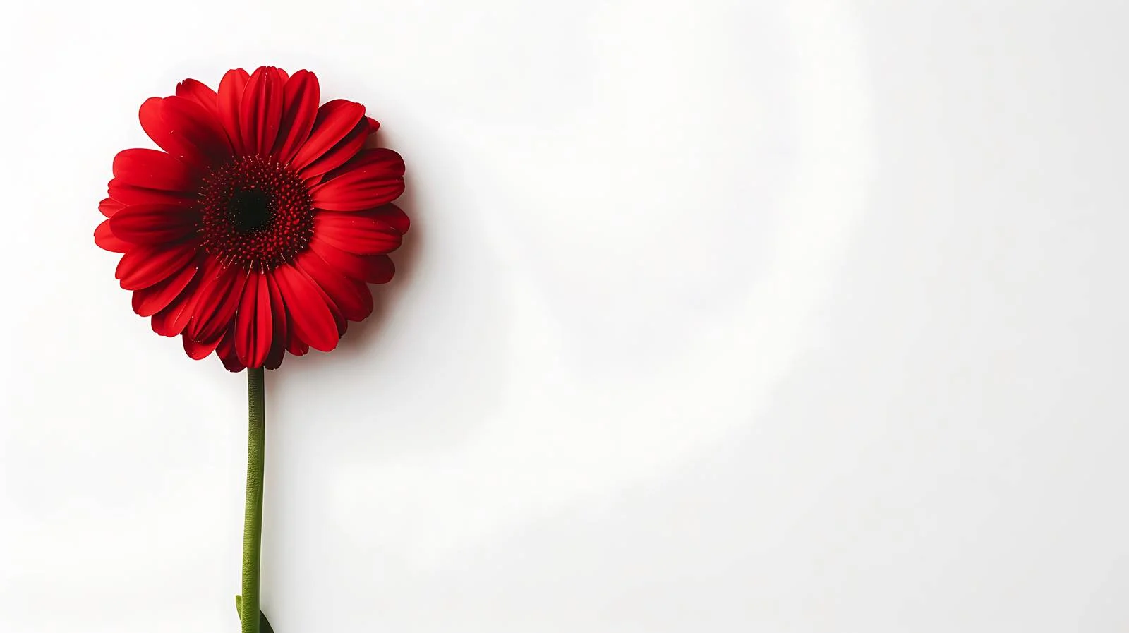 Vibrant Red Daisy on White Background — free download from Dotvec