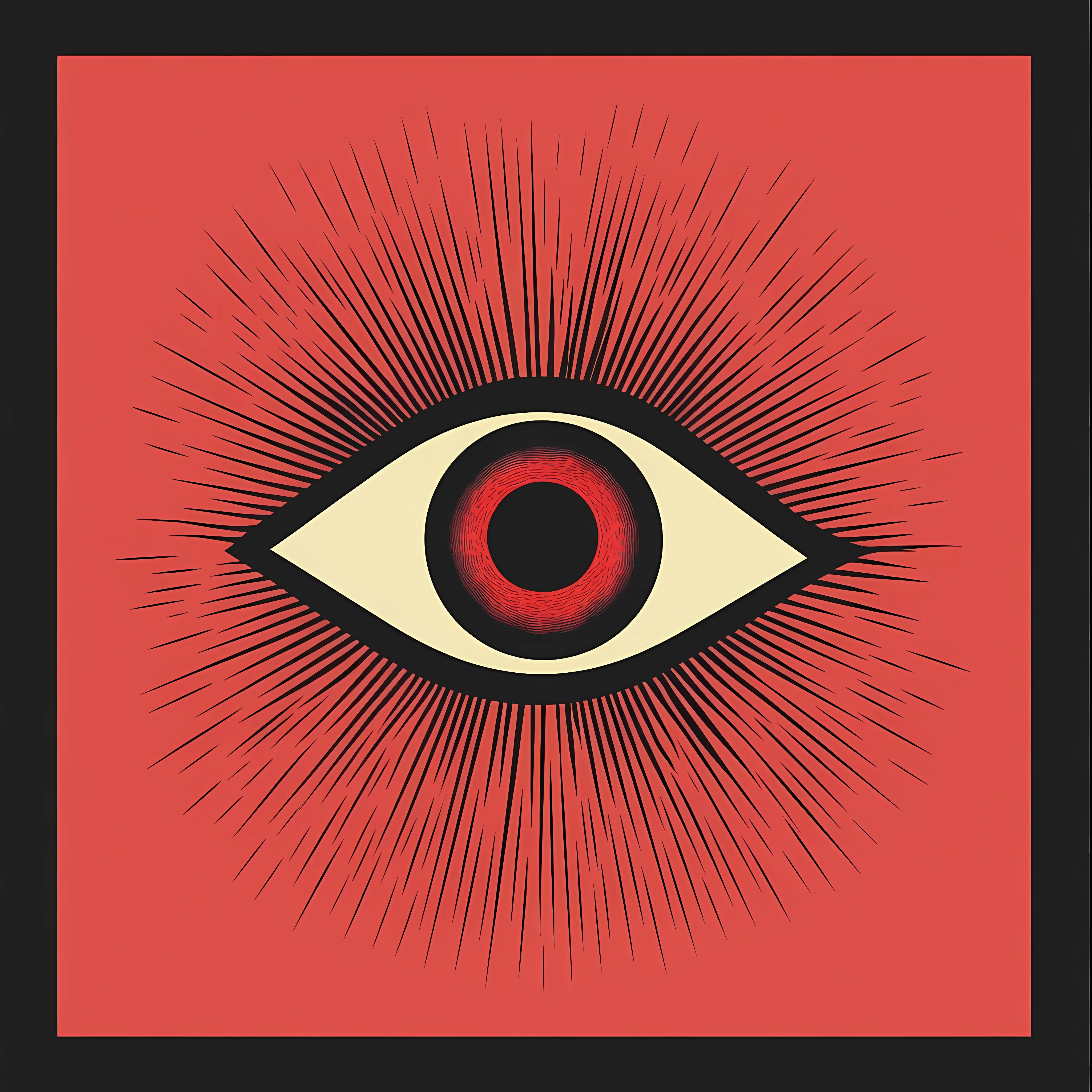 Red Eye Ball Flat Vector Illustration — free download from Dotvec