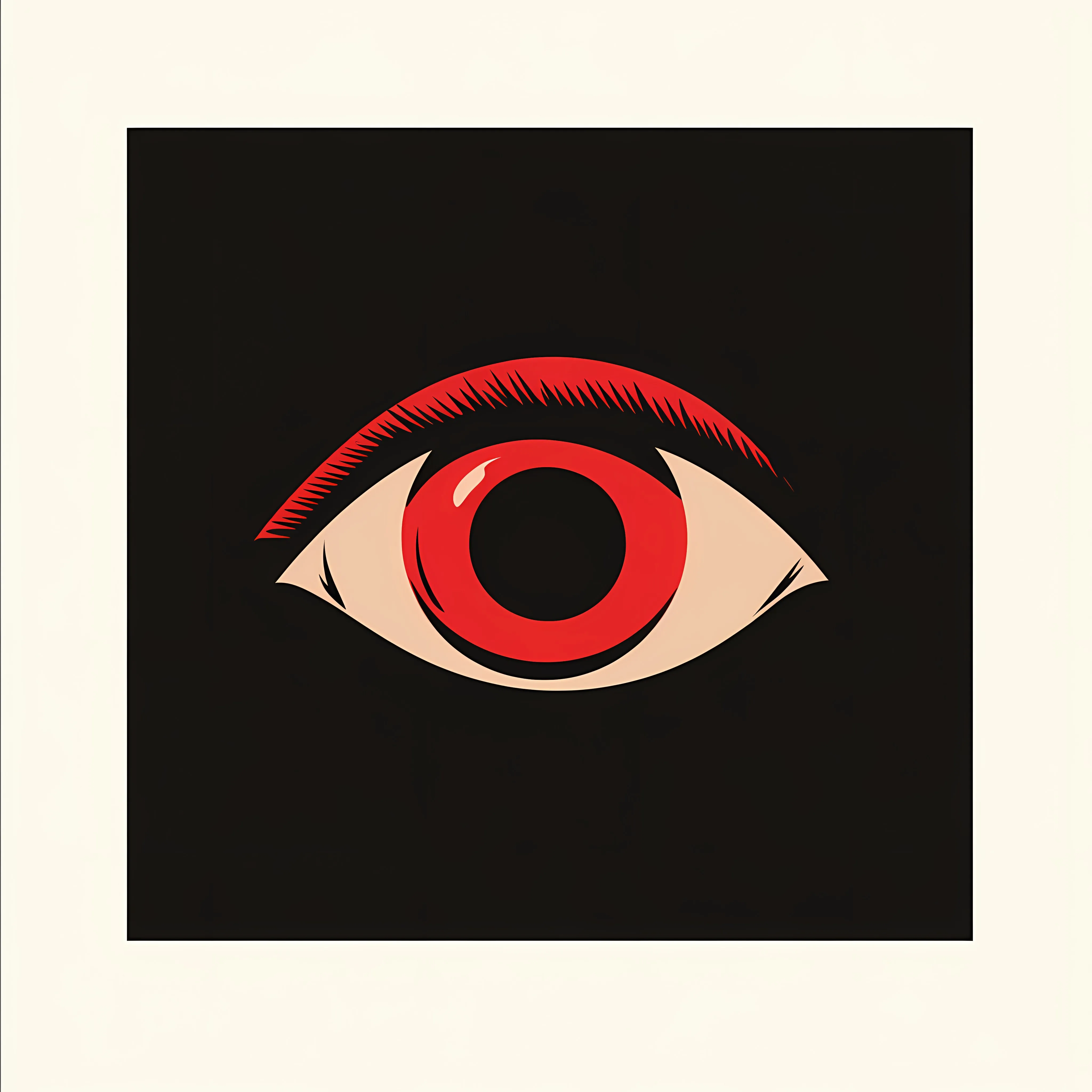 Red Eye Ball Flat Vector Illustration Design — free download from Dotvec