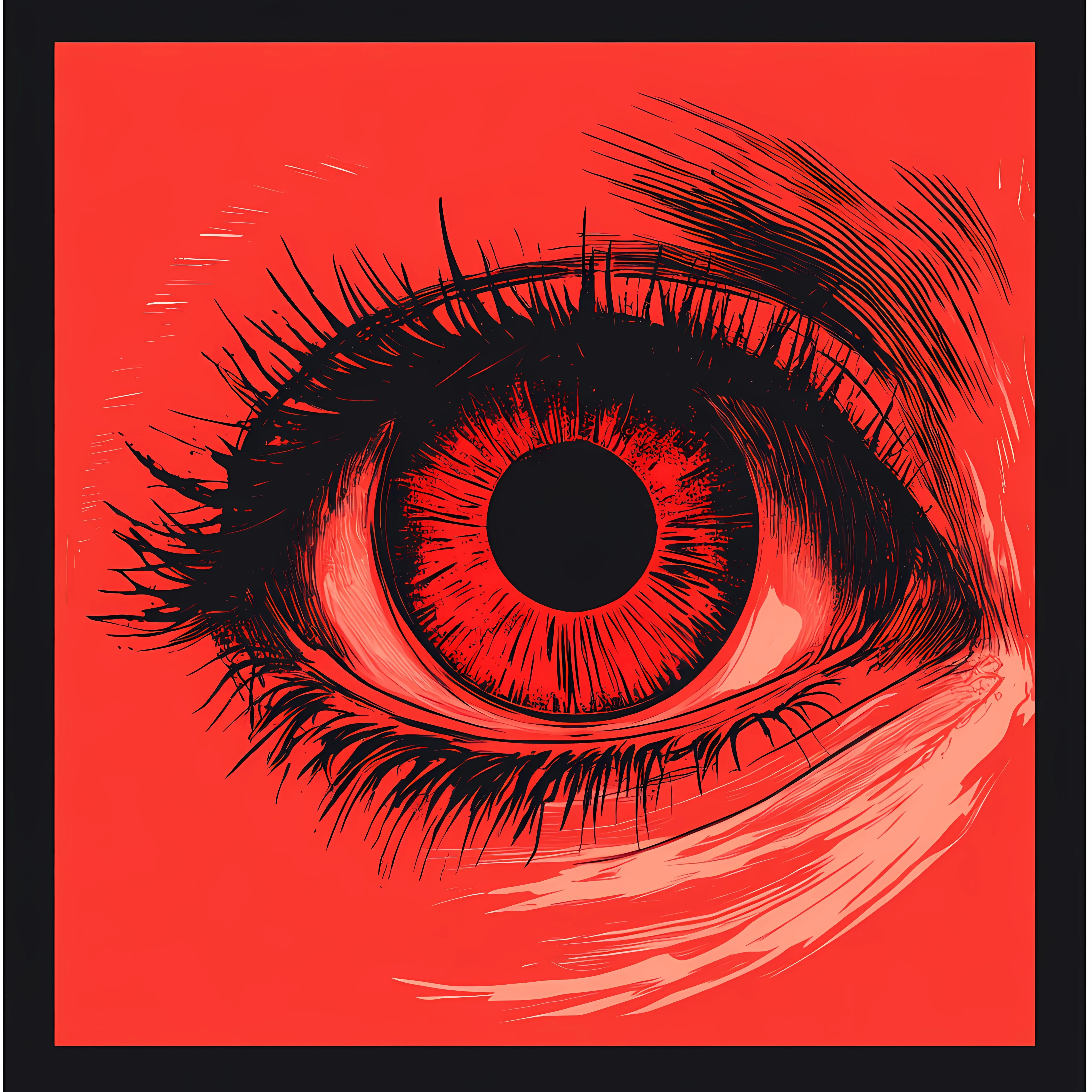 Red Eye Ball Vector Flat Illustration – free ball design image from Dotvec