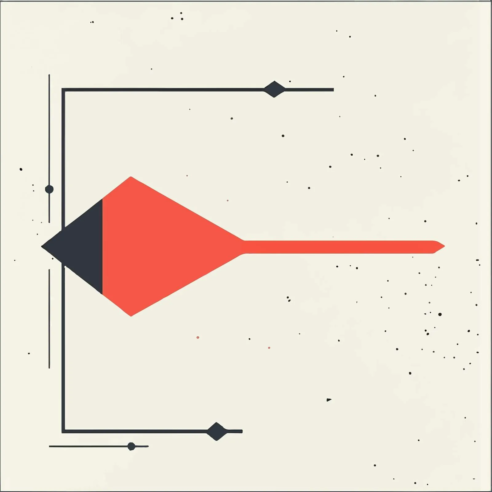 Red Falling Arrow Vector Illustration — free download from Dotvec