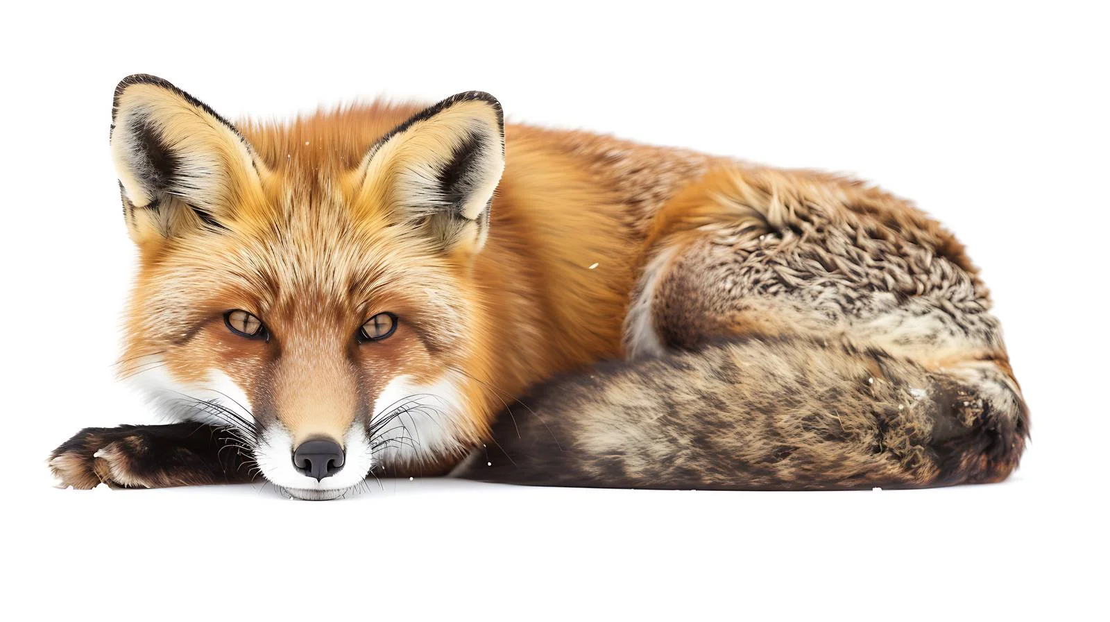 Vulpes Vulpes Close-Up on White Background — free download from Dotvec