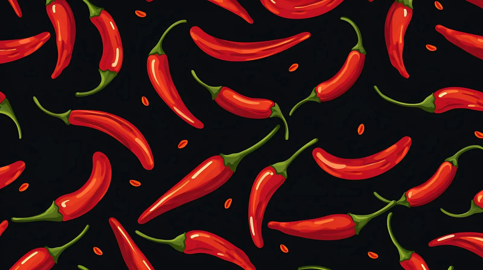 Vibrant Red Chilli Peppers Vector Illustration — free download from Dotvec