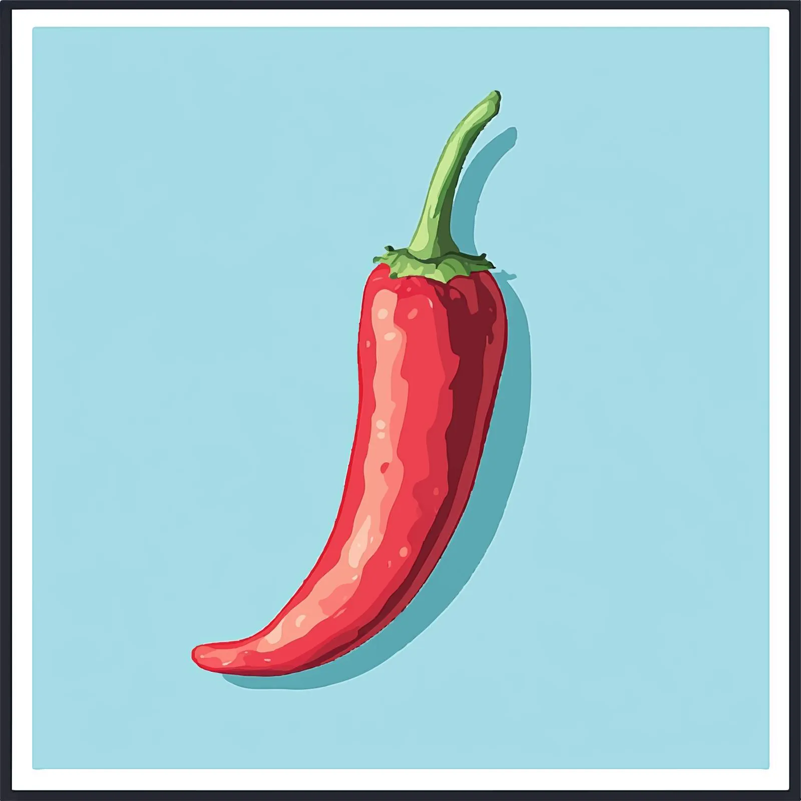 Red Hot Pepper Flat Vector Illustration — free download from Dotvec