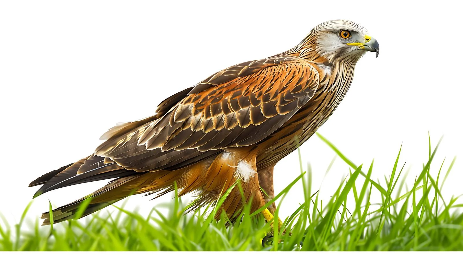 Elegant Red Kite in Meadow Isolation — free download from Dotvec
