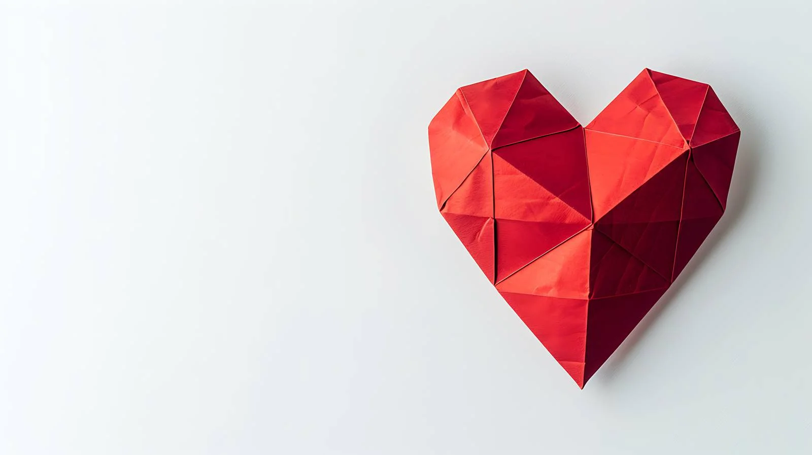 Red Heart Shape on White Background — free download from Dotvec
