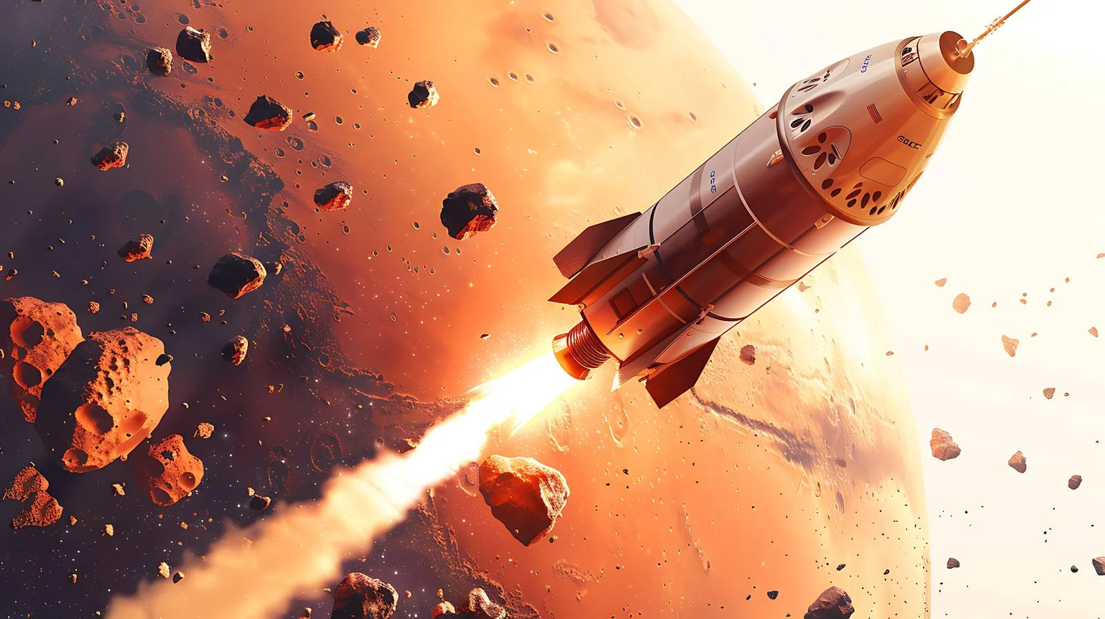 Mars Spacecraft Launch Image — free download from Dotvec