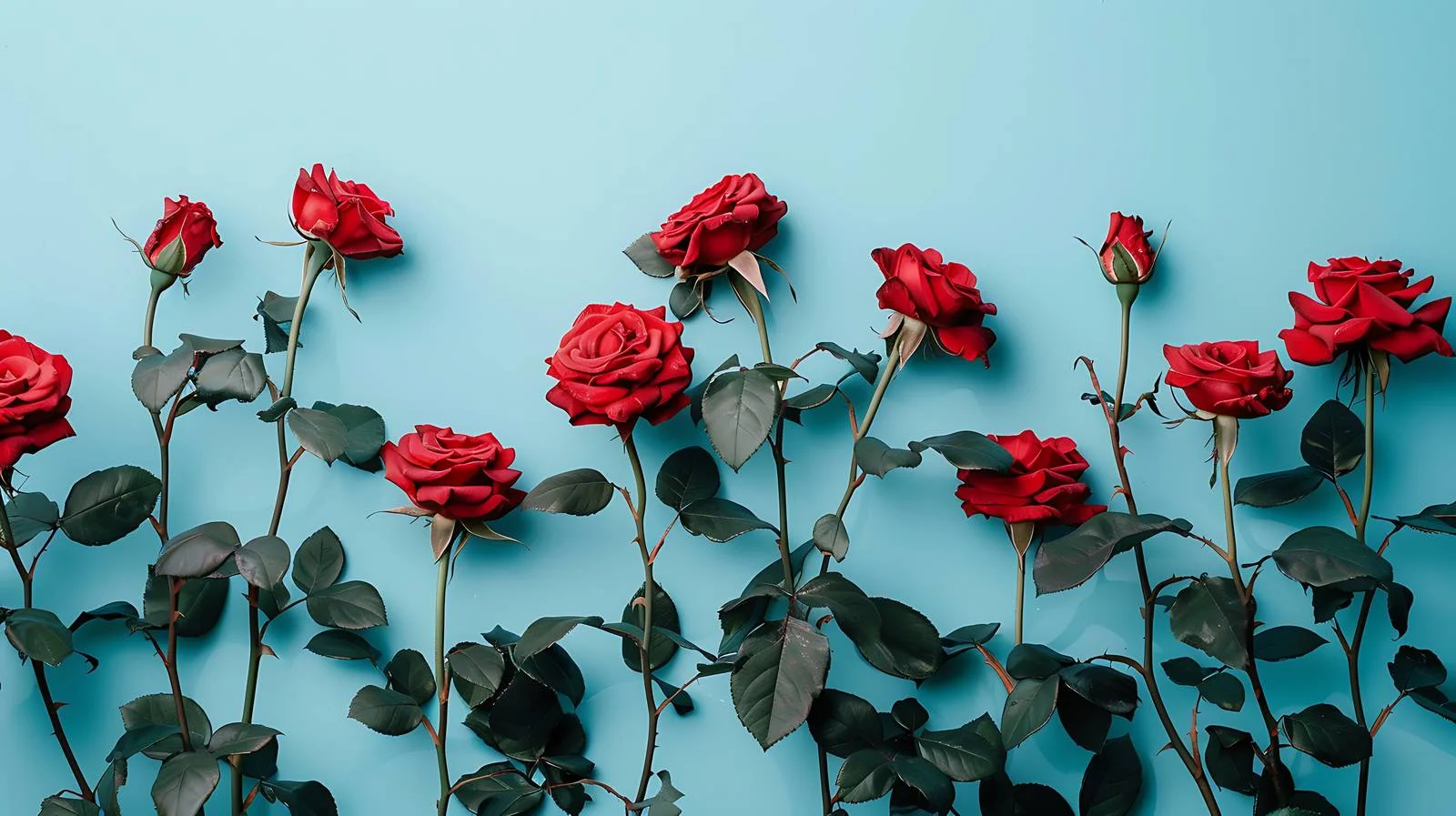 Romantic Roses Greeting Card Design — free download from Dotvec