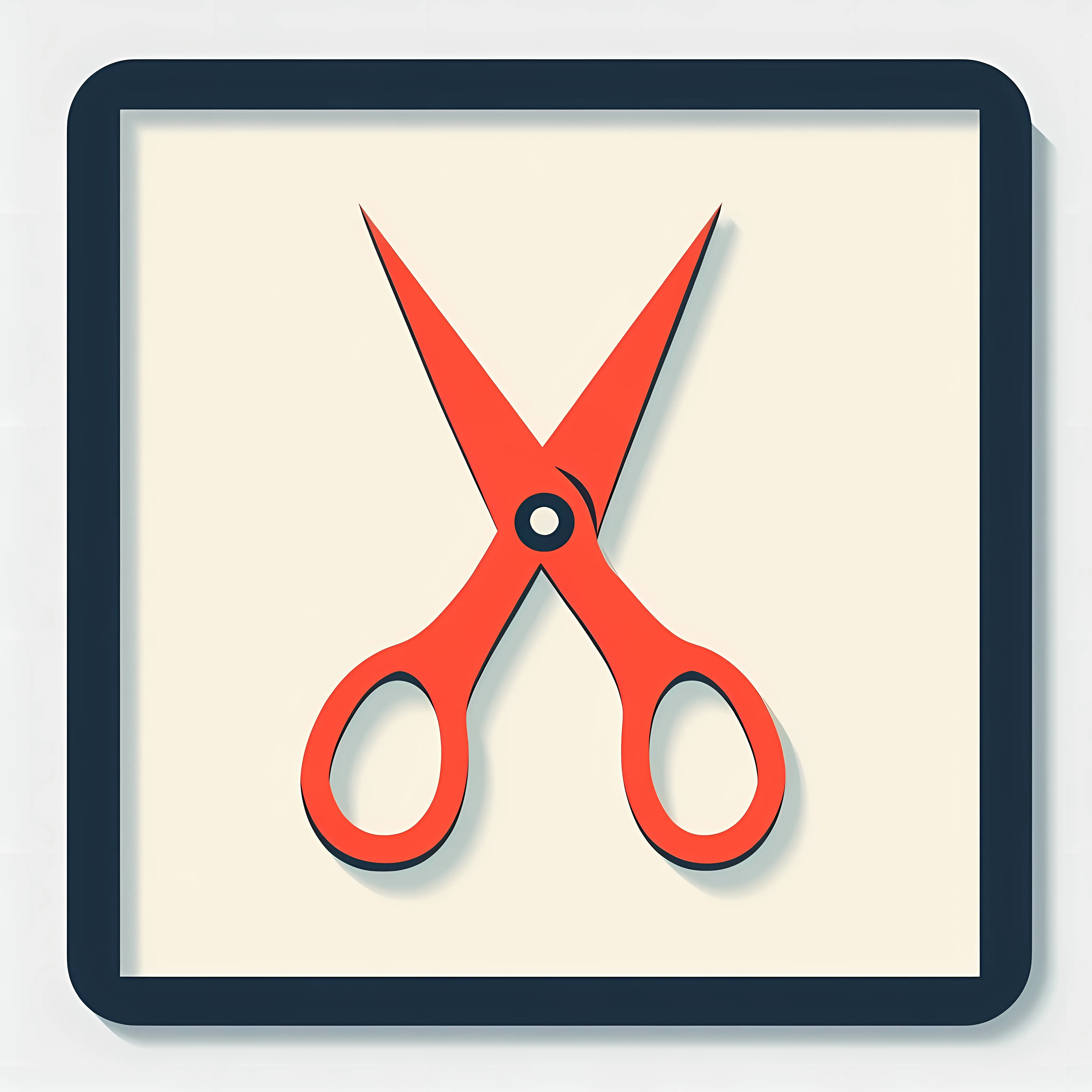 Red Scissors Flat Vector Tool Icon — free download from Dotvec