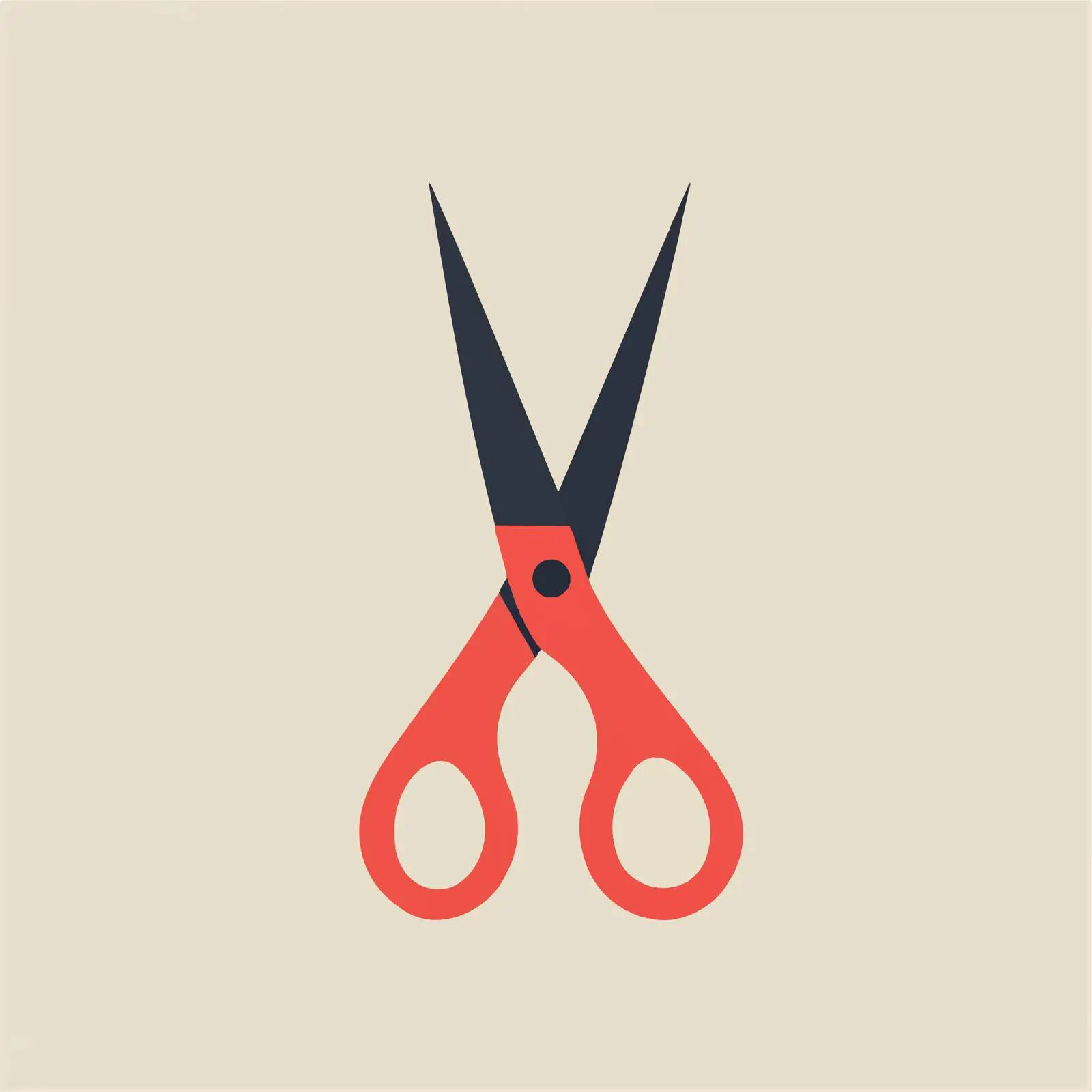 Red Scissors Icon Flat Vector Illustration — free download from Dotvec