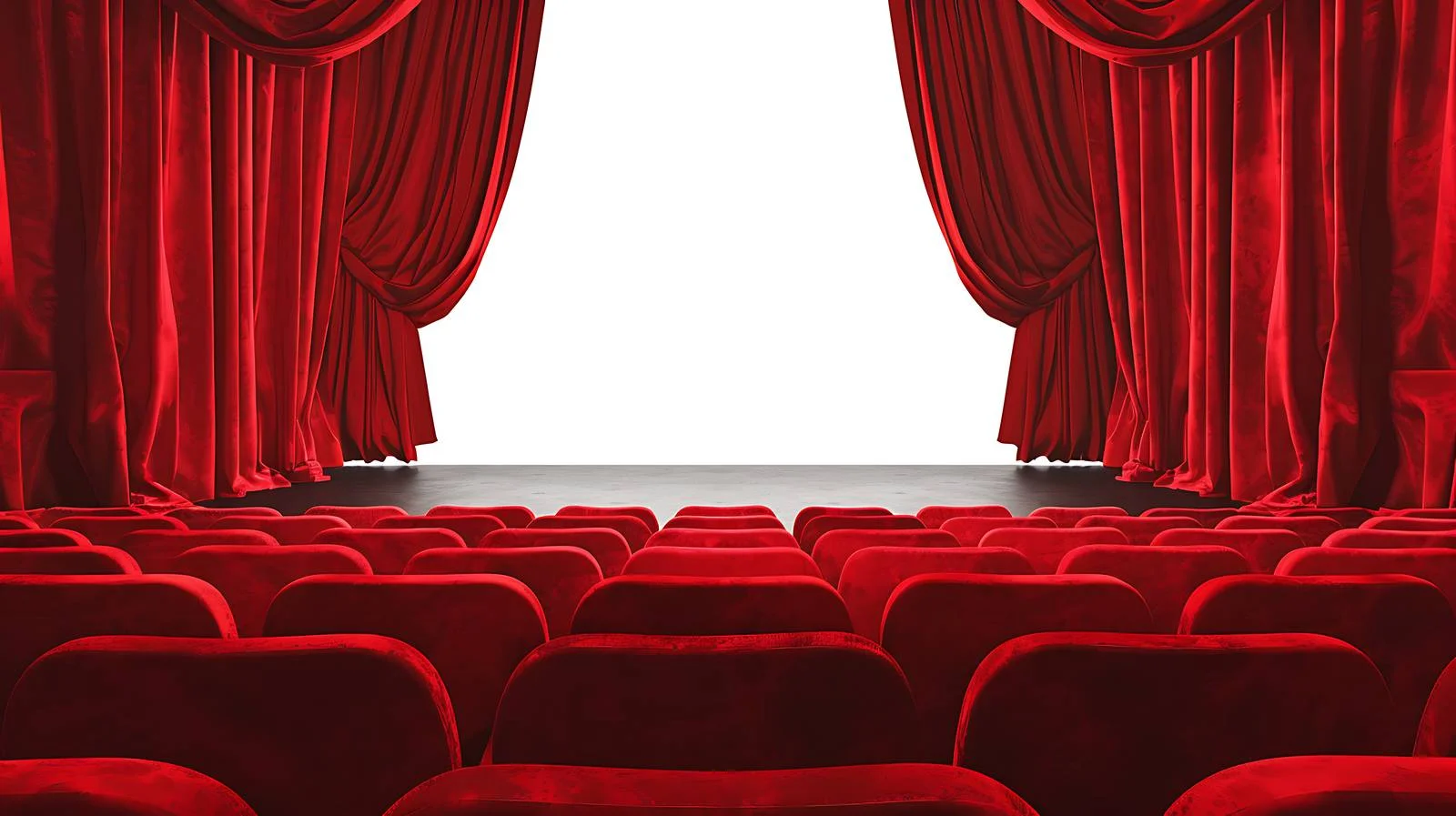 Vibrant theater seats and curtains — free download from Dotvec