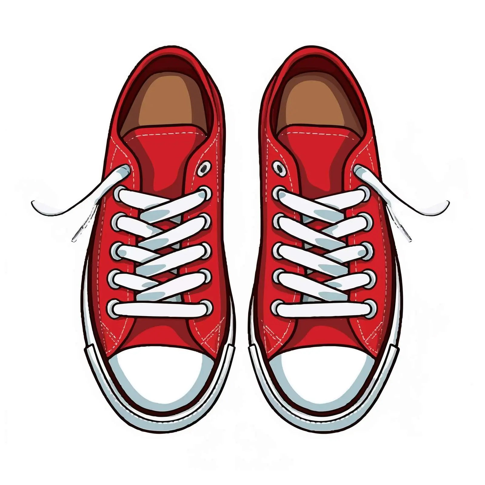 Red Shoes Vector Illustration on White Background — free download from Dotvec