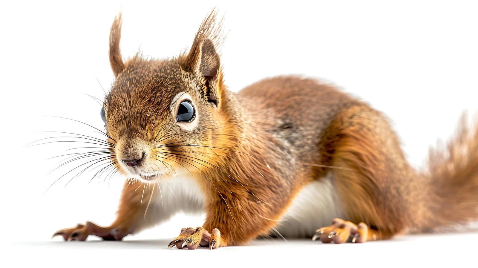 Vibrant Red Squirrel Isolated Close-Up View — free download from Dotvec
