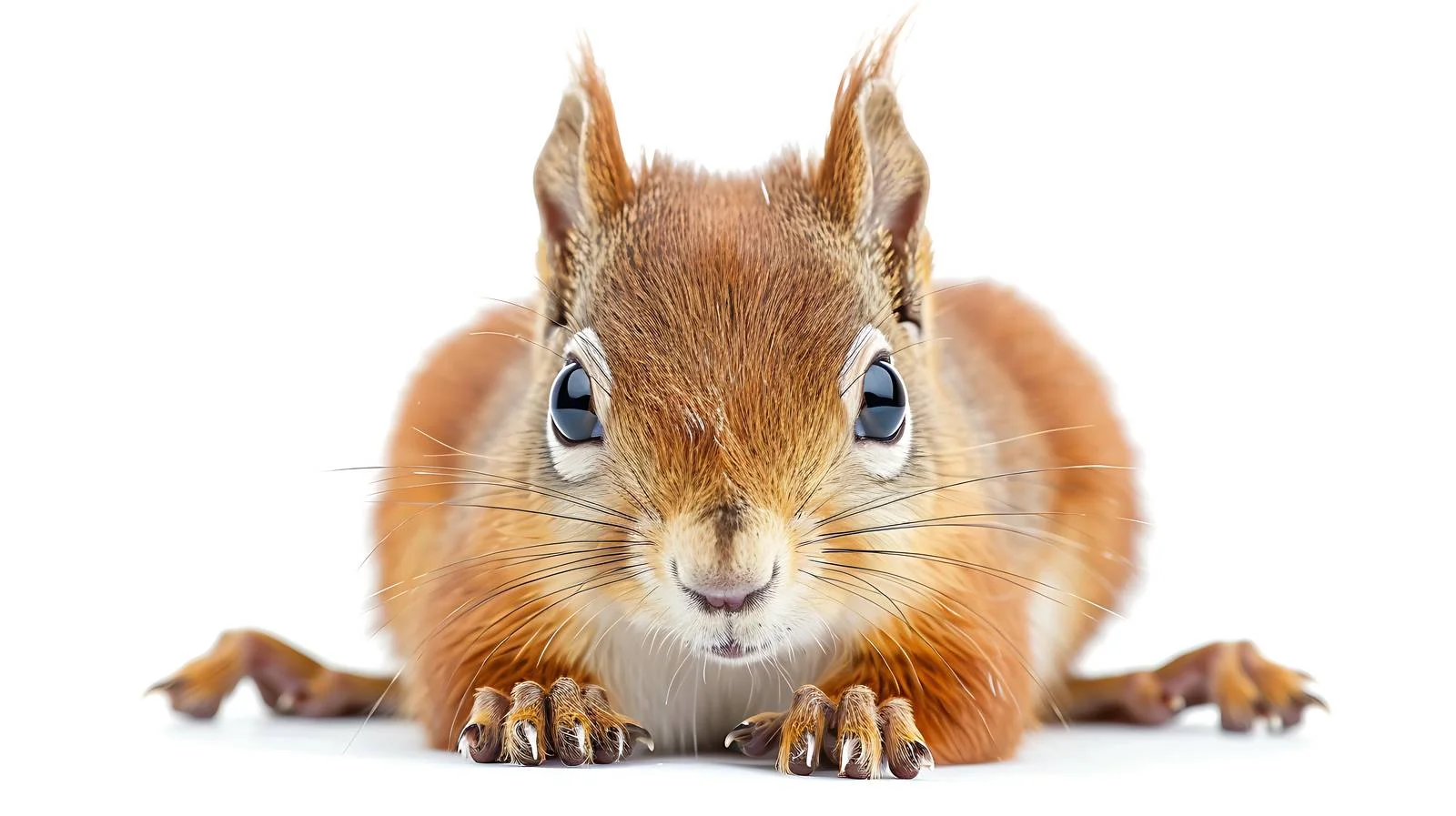 Vibrant Red Squirrel Close-Up Portrait — free download from Dotvec