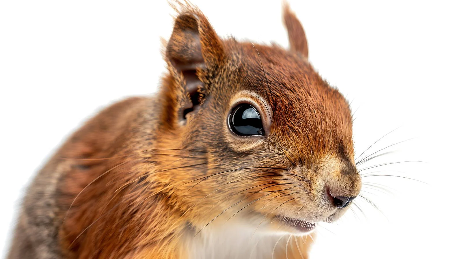 Vivid Red Squirrel Close-Up Portrait — free download from Dotvec