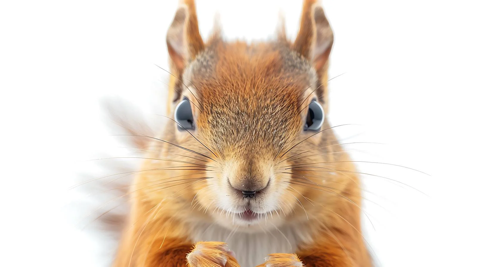 Vibrant Red Squirrel Close-Up Portrait — free download from Dotvec