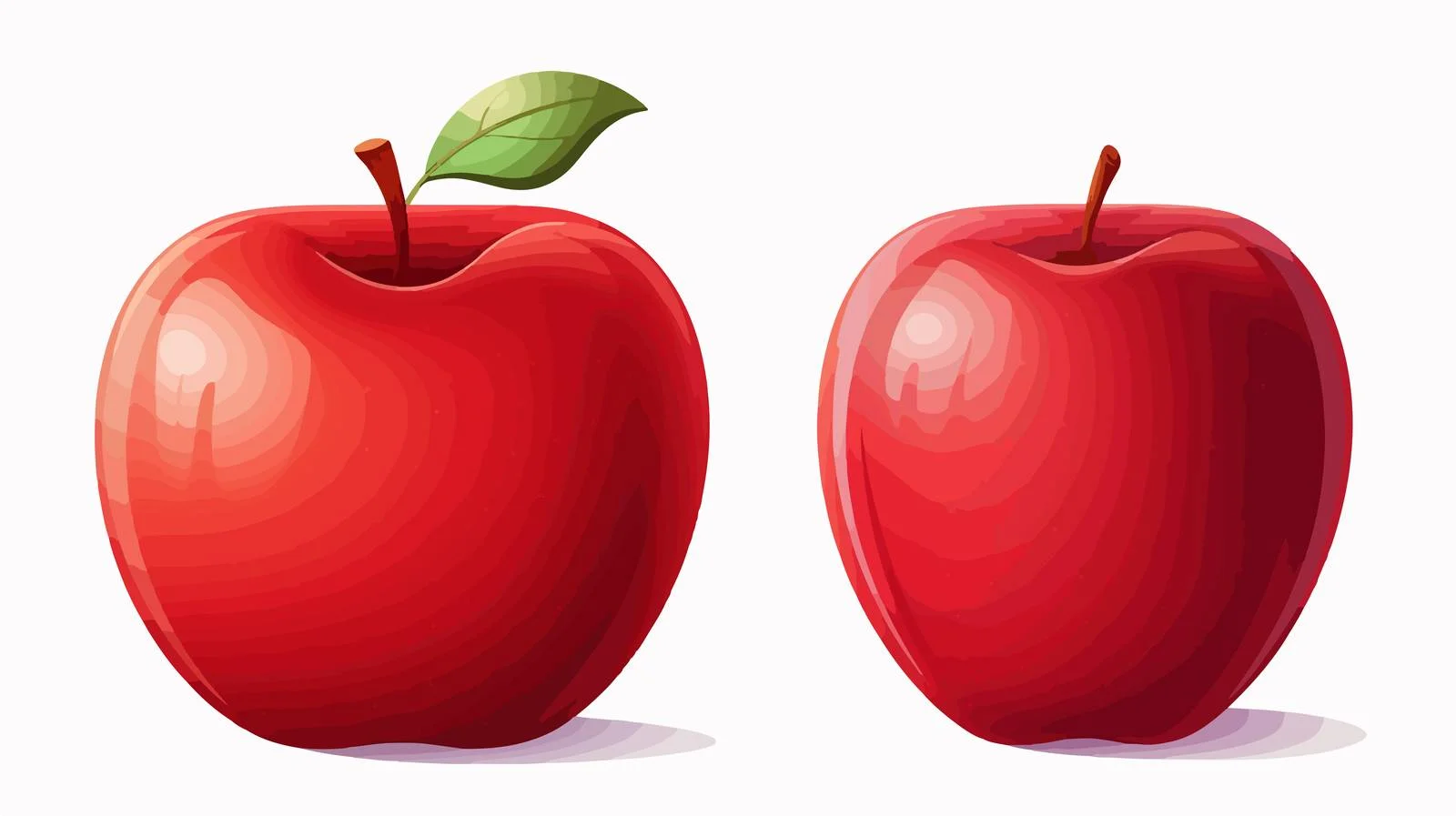 Vibrant Cartoon Red Apple Illustration — free download from Dotvec