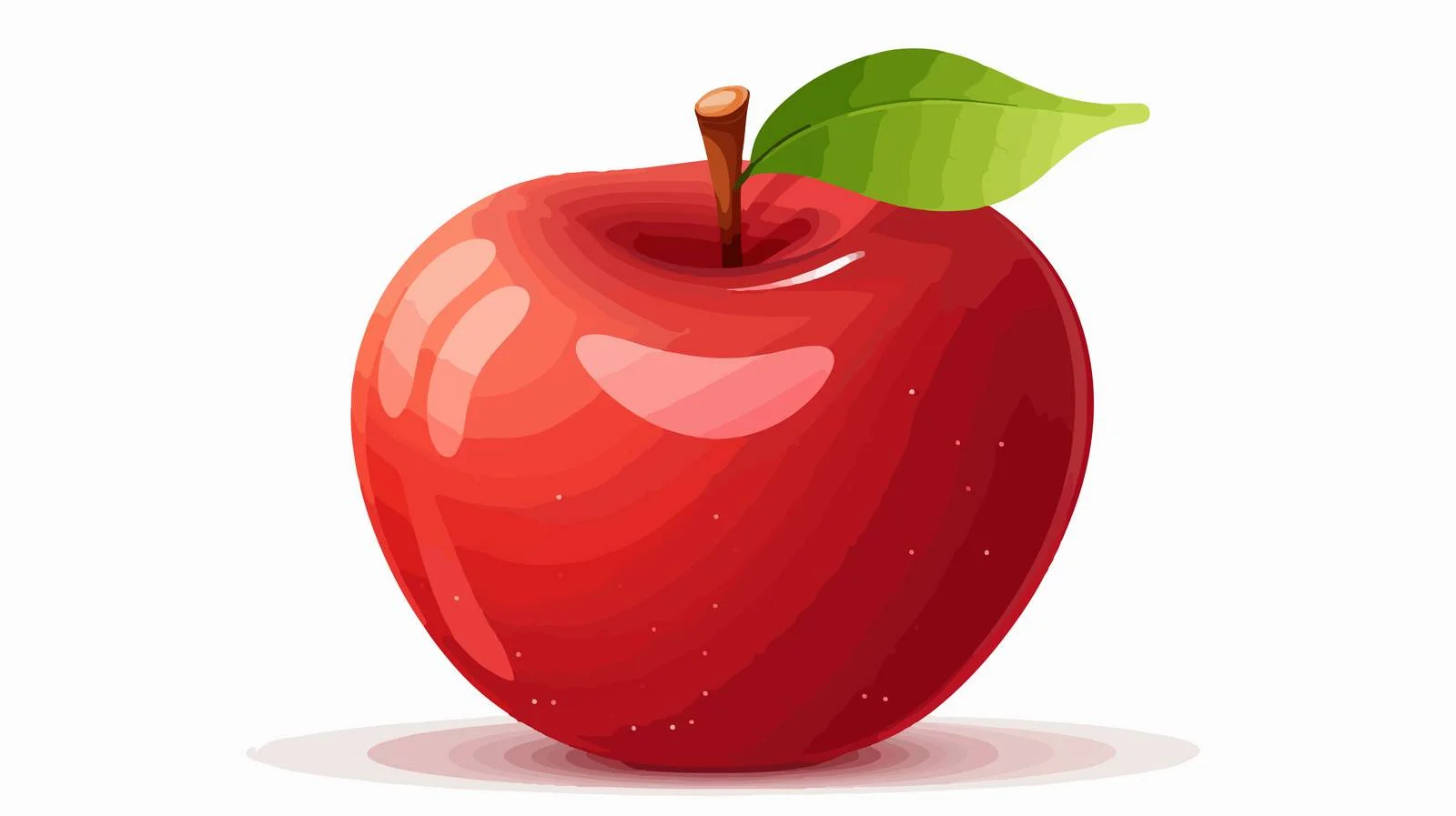 Premium Red Apple Cartoon Illustration — free download from Dotvec