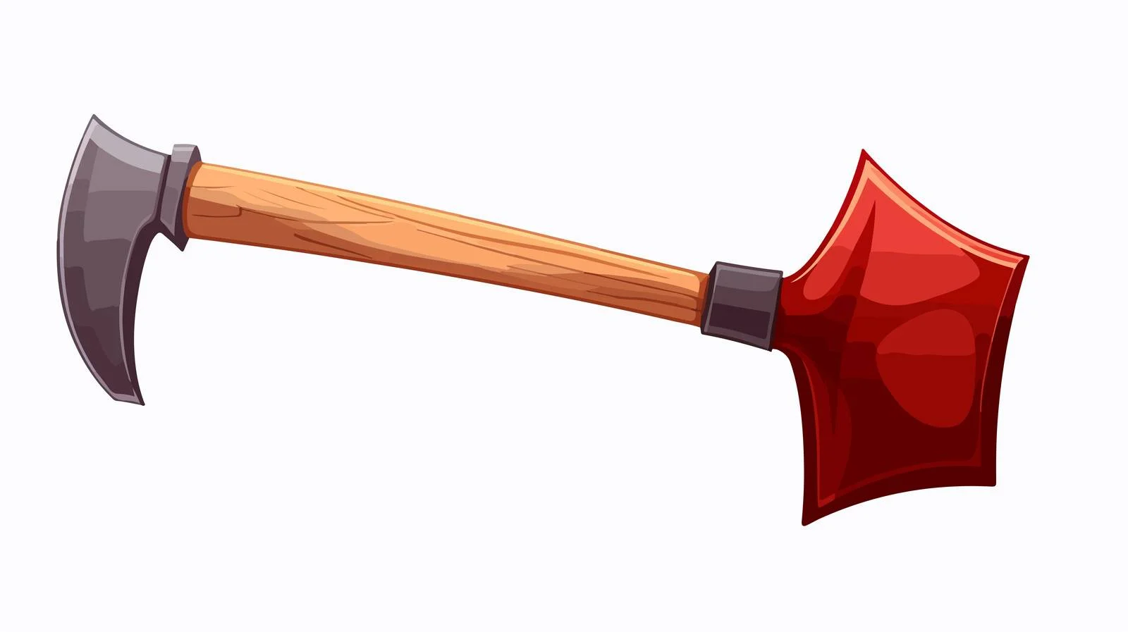 Vibrant Cartoon Red Axe Illustration — free download from Dotvec