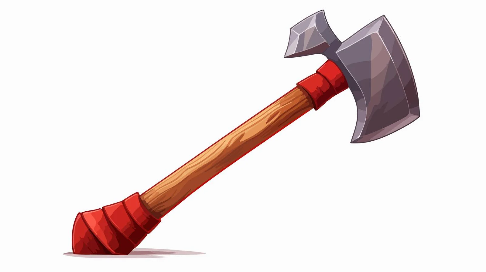 Red Ax Cartoon Vector Illustration — free download from Dotvec