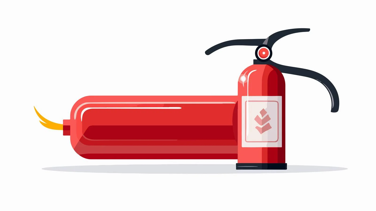 Red Fire Extinguisher Design — free download from Dotvec