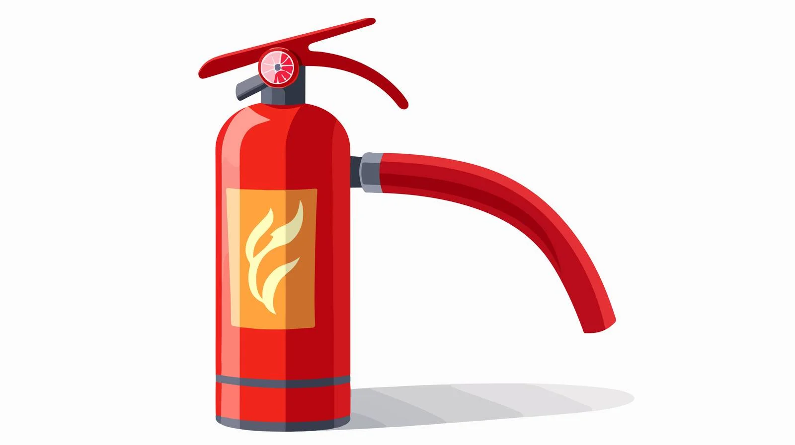 Modern Red Fire Extinguisher Design — free download from Dotvec