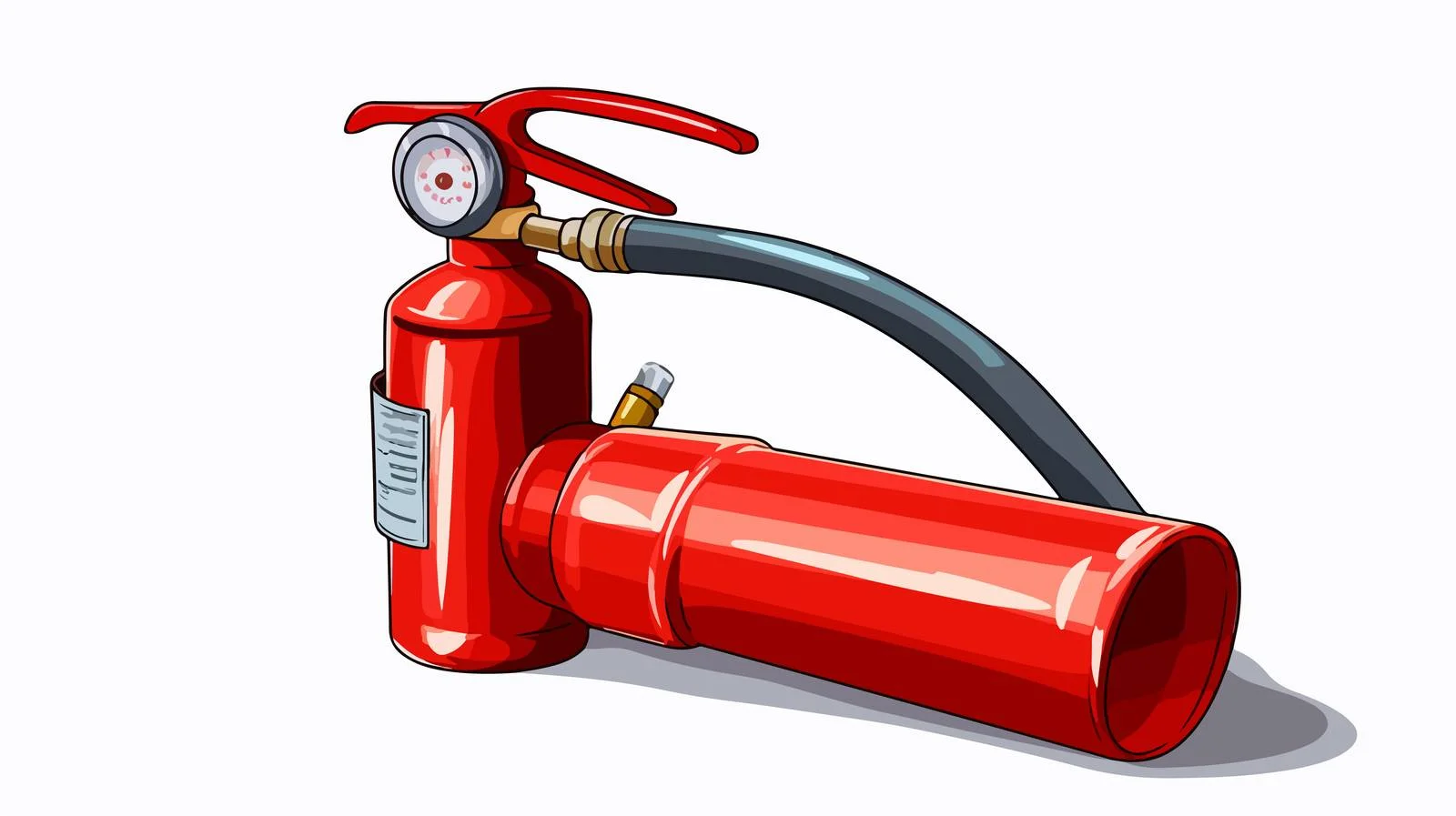 Red Fire Extinguisher for Building Fires — free download from Dotvec