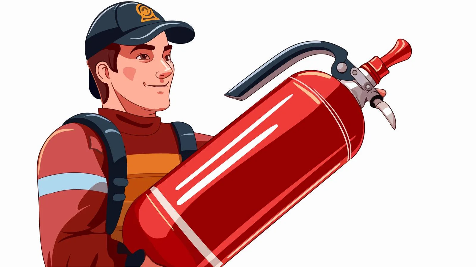 Red Fire Extinguisher for Building Fires — free download from Dotvec