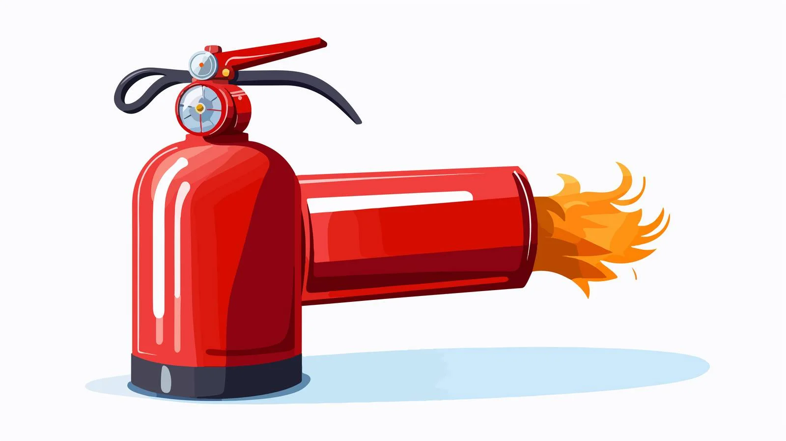 Red Fire Extinguisher for Building Fires — free download from Dotvec