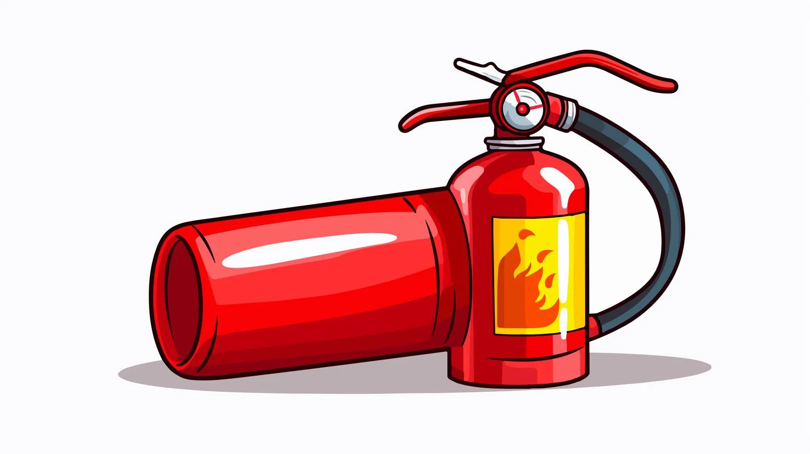 Red Fire Extinguisher for Building Fire — free download from Dotvec
