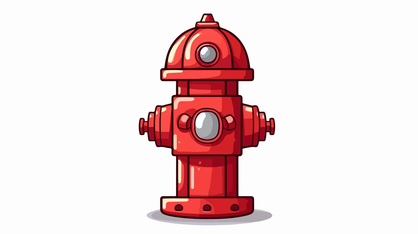 Vibrant Red Hydrant Illustration — free download from Dotvec