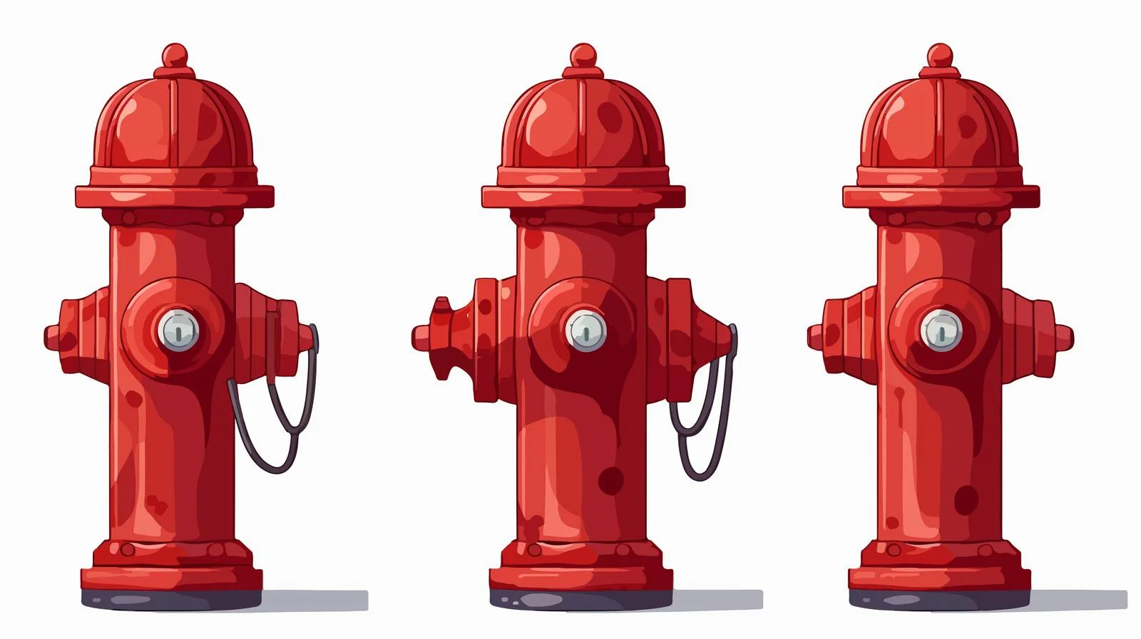 Vibrant Red Hydrant Illustration — free download from Dotvec