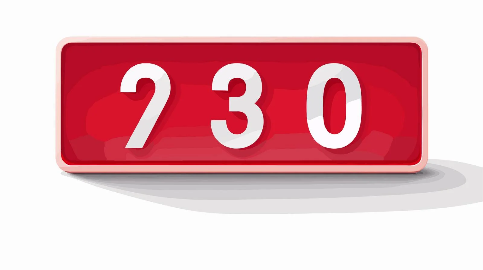 Discounted Red Numbers for Billboards — free download from Dotvec