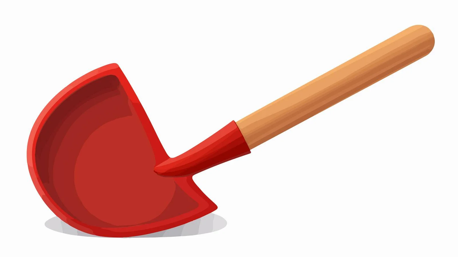 Premium Red Shovel Cartoon Design — free download from Dotvec