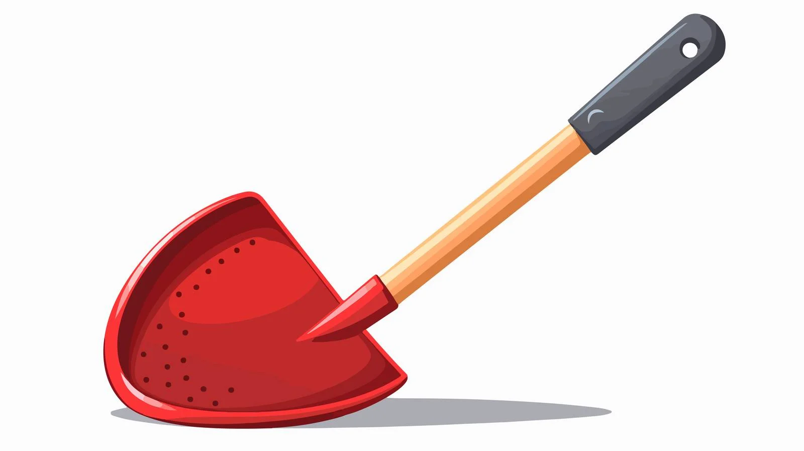 Professional Red Shovel Image — free download from Dotvec