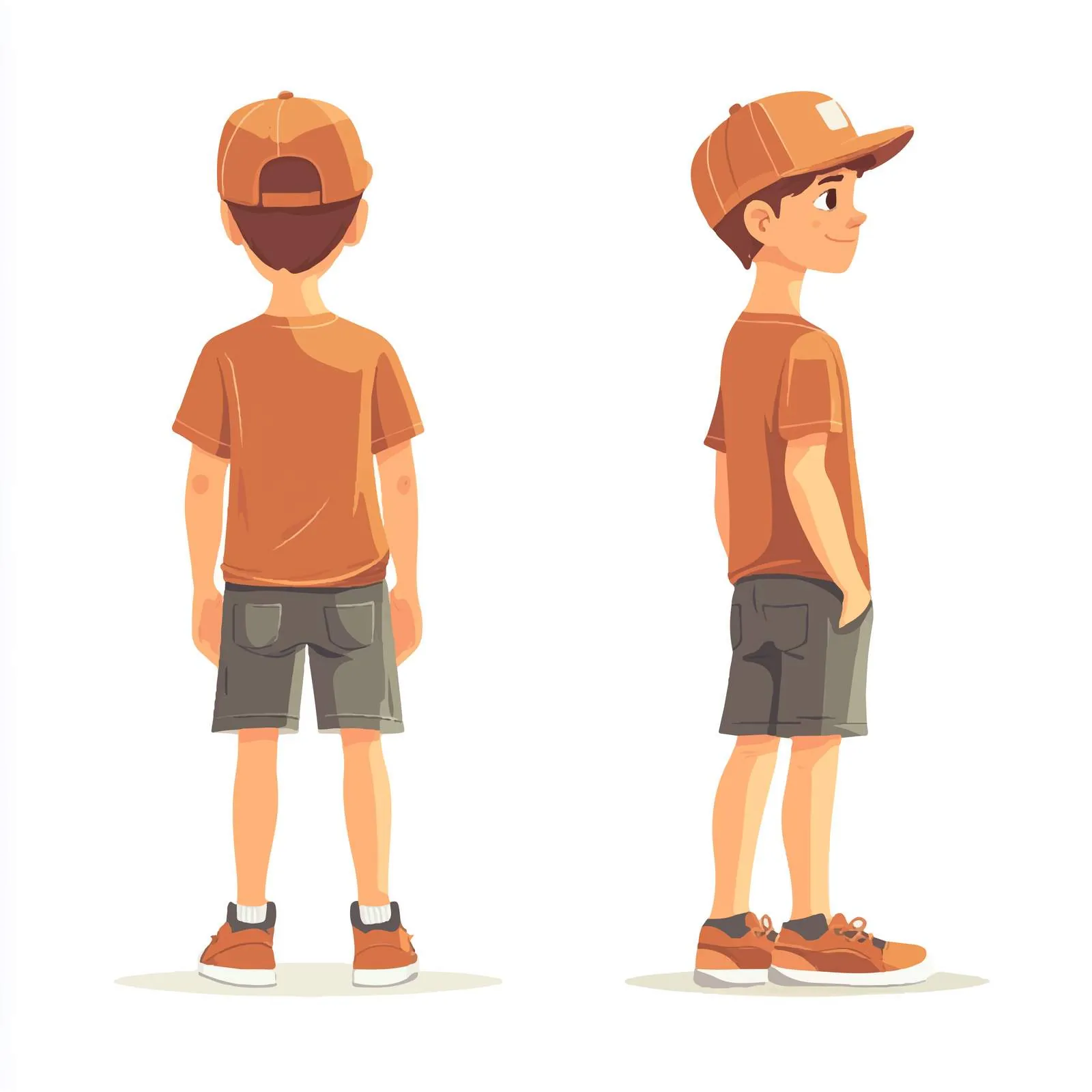 Redhead Teenage Boy in Cap and T-Shirt — free download from Dotvec