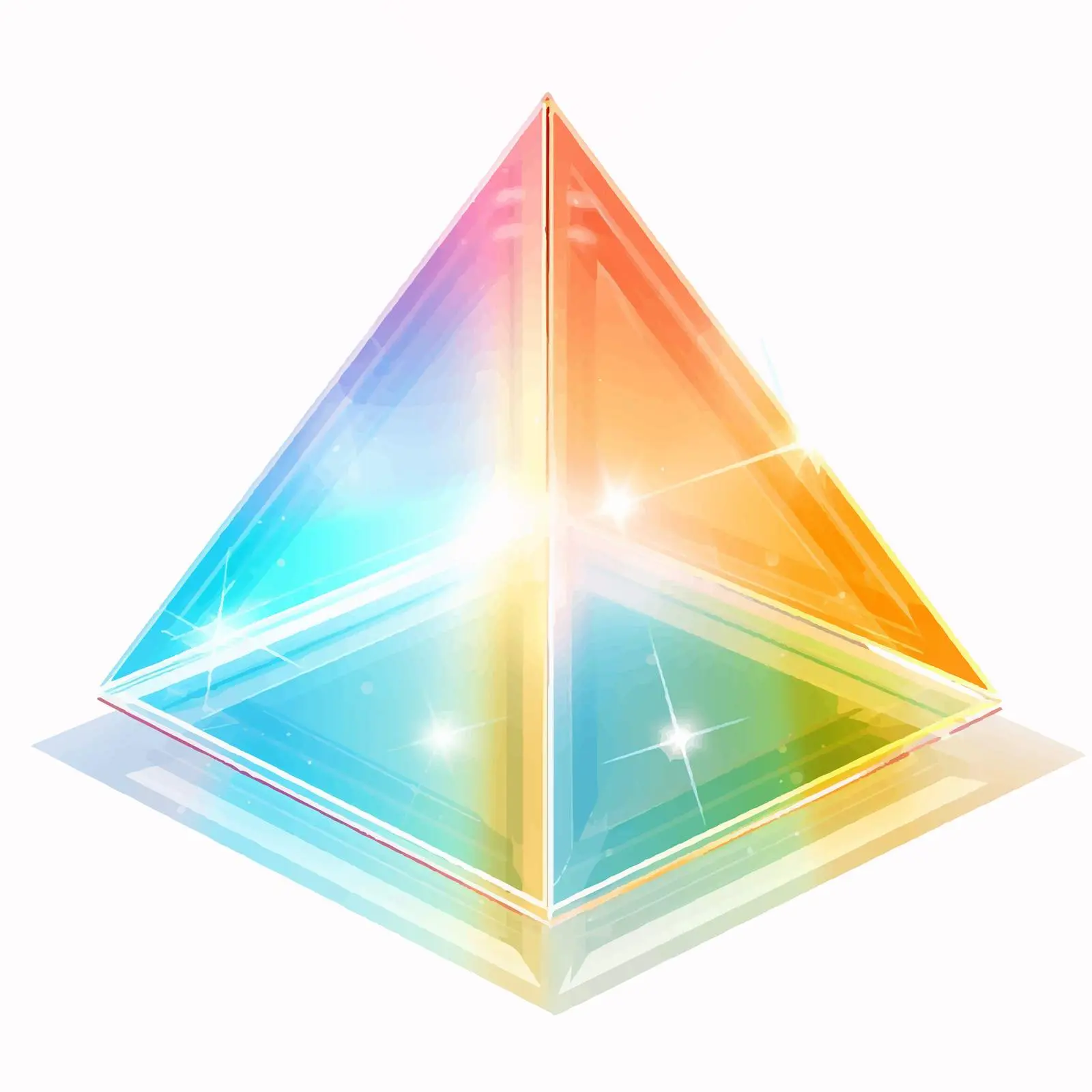 Refraction of Light Vector Illustration – free spectrum image from Dotvec