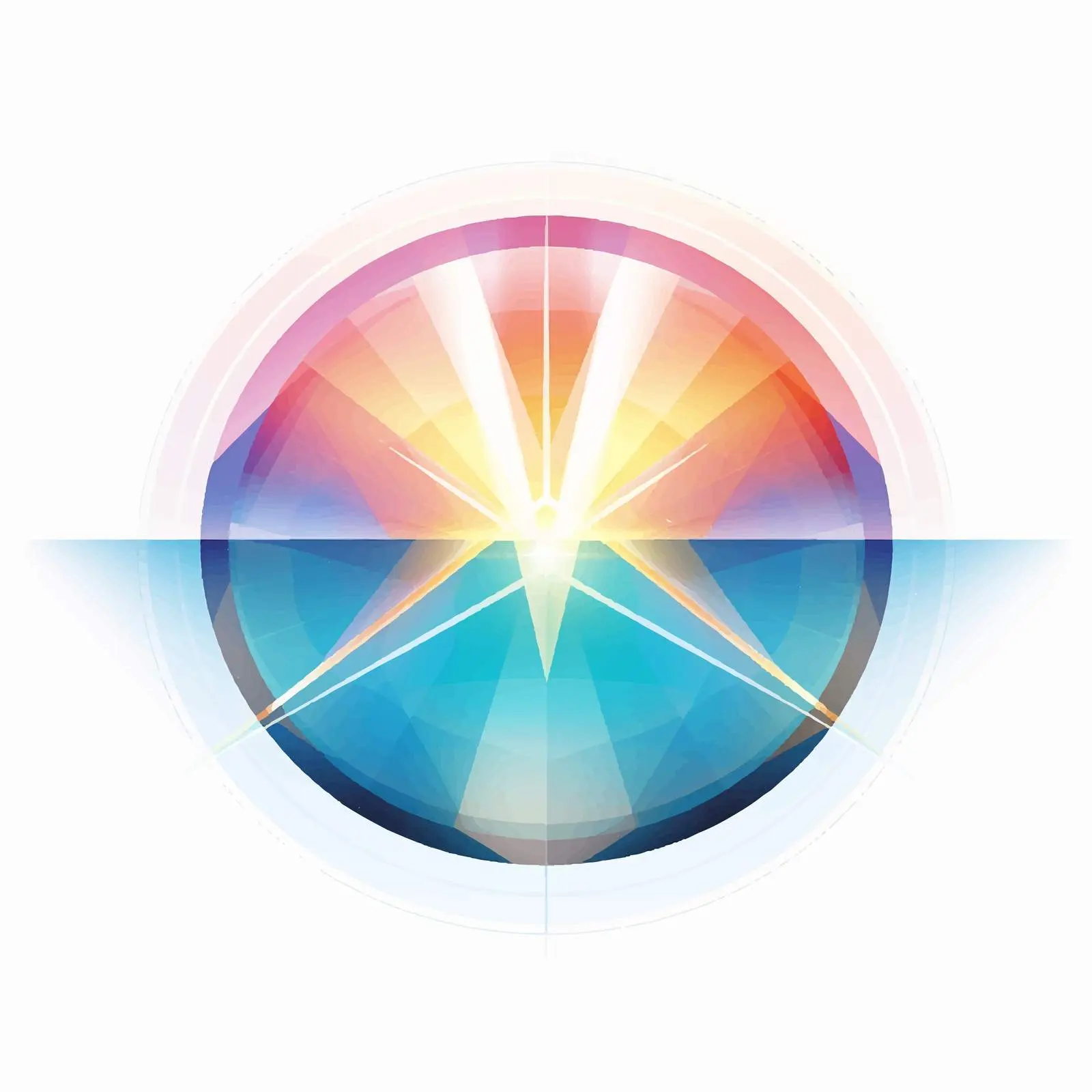 Vector Illustration of Light Refraction – free spectrum image from Dotvec