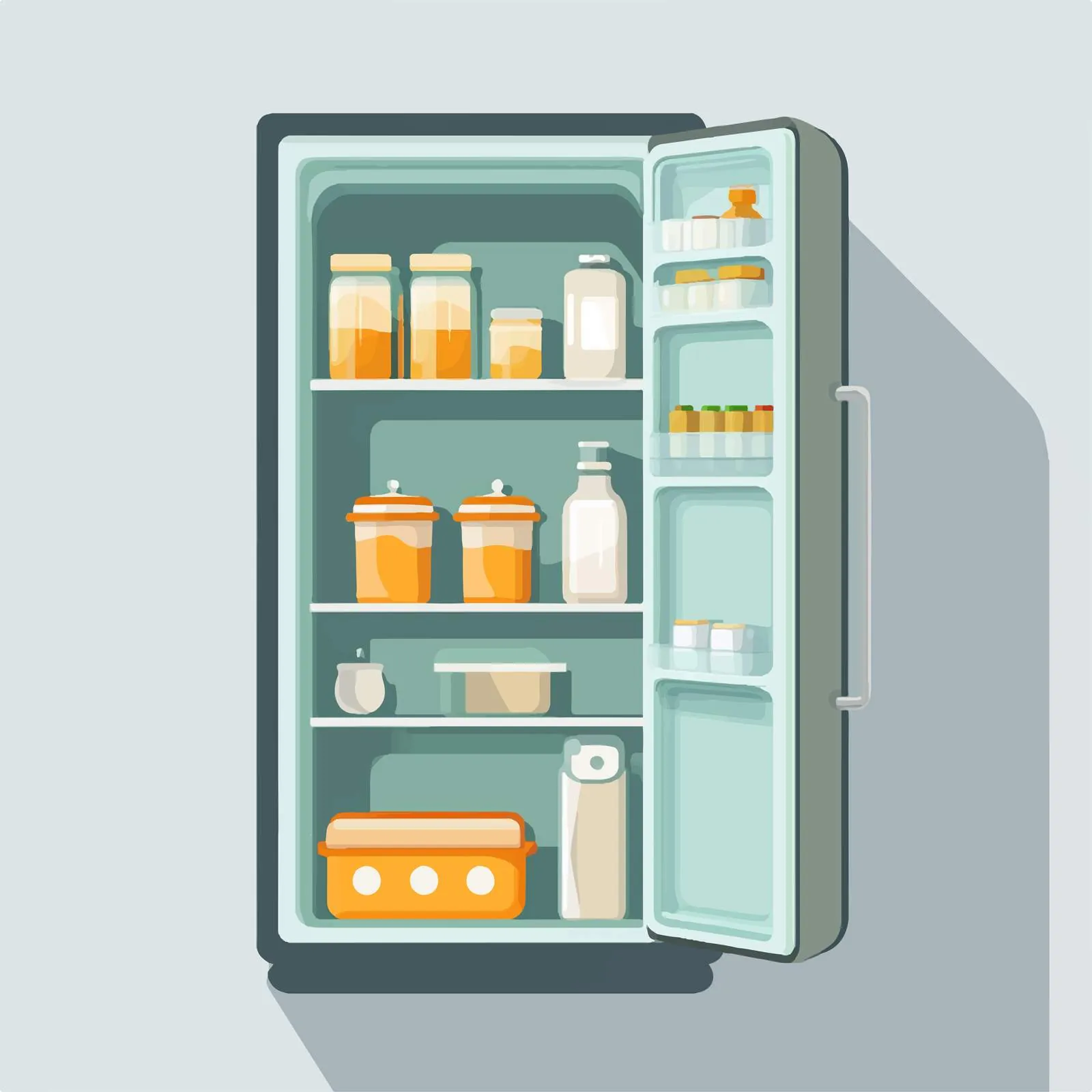 Fridge Vector Illustration in Framed Design — free download from Dotvec